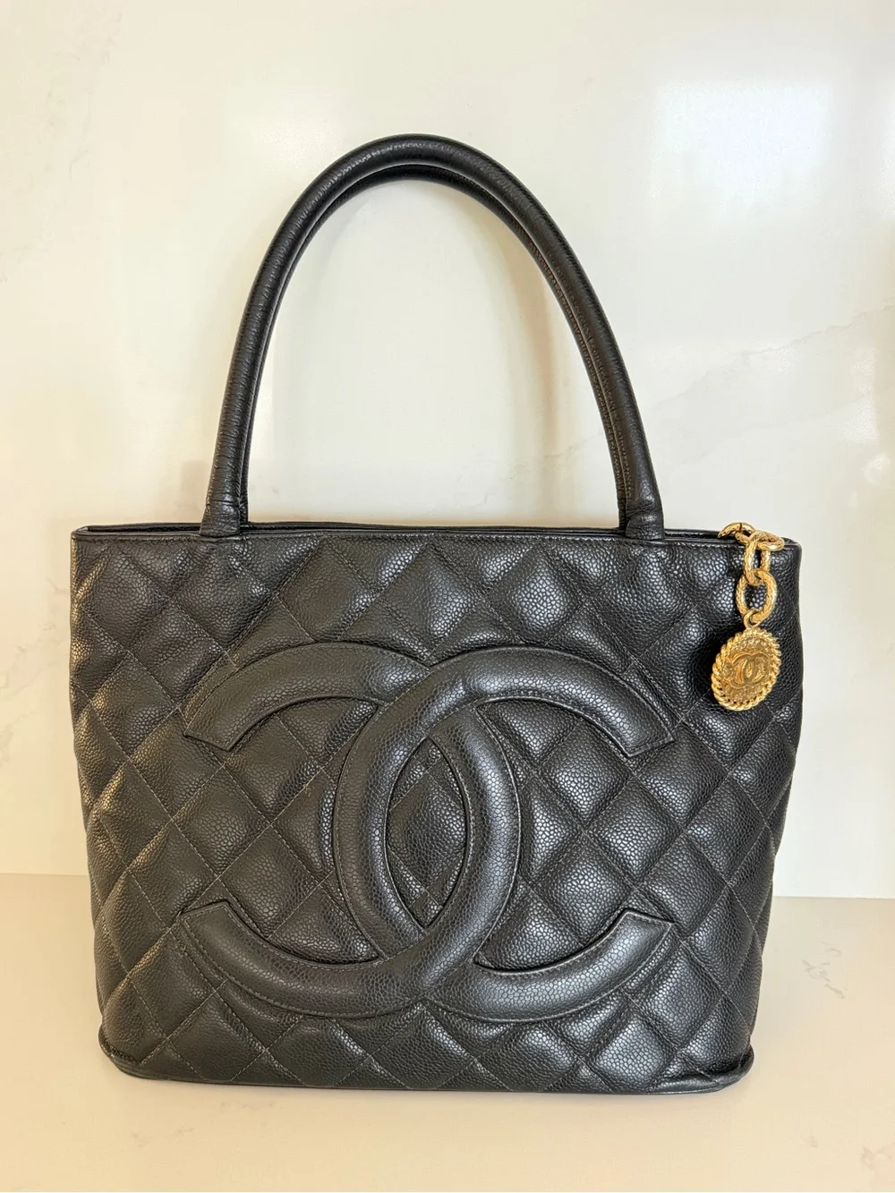 Chanel Black Quilted Tote Bag